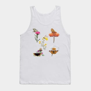 Quartet Butterfly Floral Tank Top